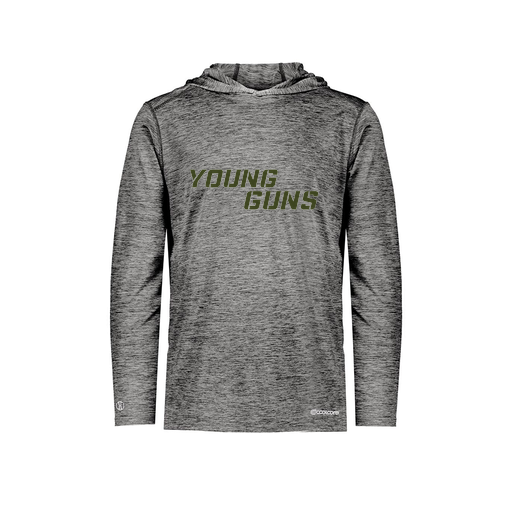 [FOLHCGBK-YS-LOGO3] Decker Youth Charge Hoodie (Youth S, Black, Logo 3)