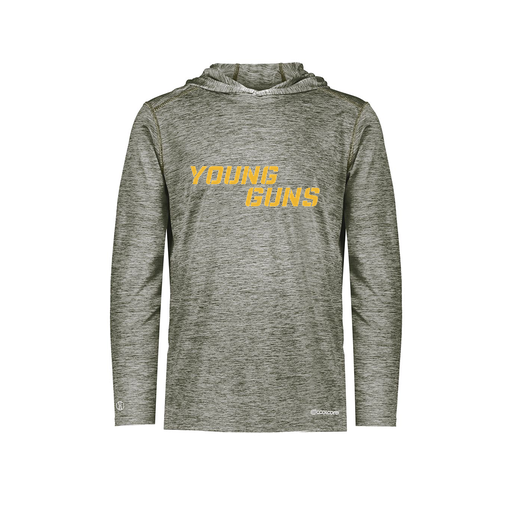 [FOLHCGGY-YS-LOGO1] Decker Youth Charge Hoodie (Youth S, Gray, Logo 1)