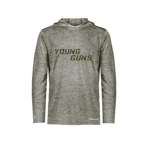 [FOLHCGGY-YS-LOGO3] Decker Youth Charge Hoodie (Youth S, Gray, Logo 3)