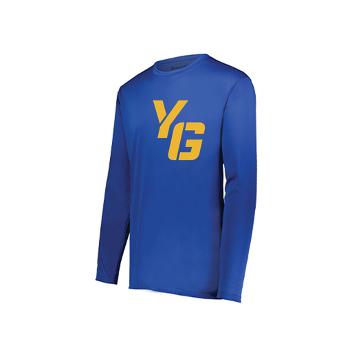 [222822.060.XS-LOGO2] Men's LS Smooth Sport Shirt (Adult XS, Royal, Logo 2)